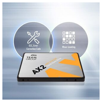 SSD накопичувач Teamgroup AX2 1TB 3D NAND TLC 2.5 SATA III (T253A3001T0C101) фото №4