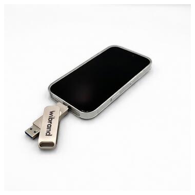 Портативный SSD Wibrand Wolf 1TB USB 3.2 Gen.2 Type-C/Type-A Read/Write 1000MB/s Silver (WIEXSSD/WO1TB) фото №6