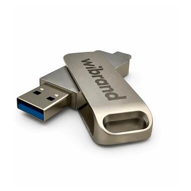 Портативный SSD Wibrand Wolf 2TB USB 3.2 Gen.2 Type-C/Type-A Read/Write 1000MB/s Silver (WIEXSSD/WO2TB) фото №4