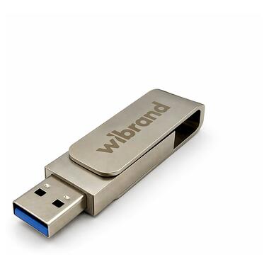 Портативный SSD Wibrand Wolf 2TB USB 3.2 Gen.2 Type-C/Type-A Read/Write 1000MB/s Silver (WIEXSSD/WO2TB) фото №3