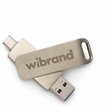 Портативный SSD Wibrand Wolf 512GB USB 3.2 Gen.2 Type-C/Type-A Read/Write 1000MB/s Silver (WIEXSSD/WO512GB) фото №1