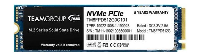 Накопичувач SSD 512GB Team MP33 Pro M.2 2280 PCIe 3.0 x4 3D TLC (TM8FPD512G0C101) фото №1