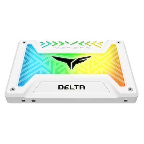 SSD накопитель Team 500GB T-Force Delta RGB 2.5 SATAIII 3D NAND TLC White (T253TR500G3C413) фото №2