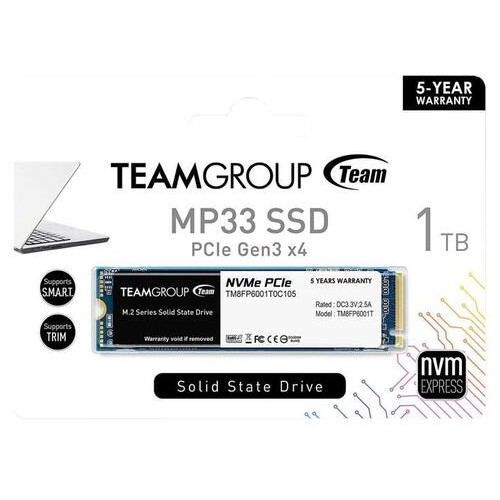 SSD накопичувач M.2 TEAM MP33 1TB (TM8FP6001T0C101) фото №6