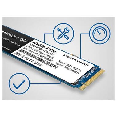 Твердотільний накопичувач SSD Team M.2 NVMe PCIe 3.0 x4 2TB MP33 2280 TLC (TM8FP6002T0C101) фото №5