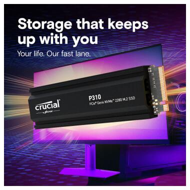 Накопичувач SSD M.2 2280 2TB P310 with heatsink Micron (CT2000P310SSD5) фото №6