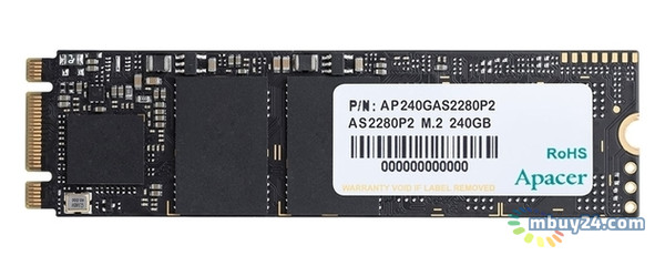 Накопитель SSD Apacer AS2280P2 240GB NVMe M.2 TLC (AP240GAS2280P2-1) фото №1