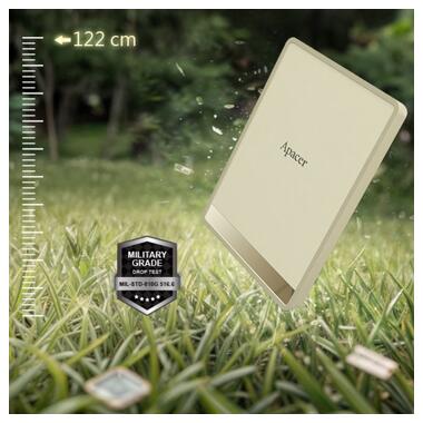 Портативный SSD Apacer AS724 1TB USB 3.2 Gen.2 Type-C Read/Write 500MB/s Cream (AP1TBAS724C-1) фото №6