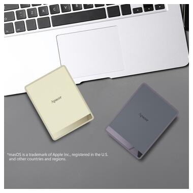Портативный SSD Apacer AS724 1TB USB 3.2 Gen.2 Type-C Read/Write 500MB/s Cream (AP1TBAS724C-1) фото №7