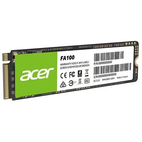 SSD накопитель 1TB Acer FA100 M.2 2280 NVMe 1.4 PCIe Gen 3x4 3D NAND, Retail (BL.9BWWA.120) фото №2
