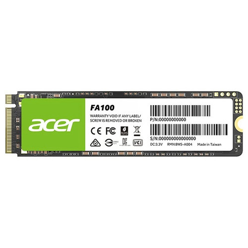 SSD накопитель 1TB Acer FA100 M.2 2280 NVMe 1.4 PCIe Gen 3x4 3D NAND, Retail (BL.9BWWA.120) фото №1