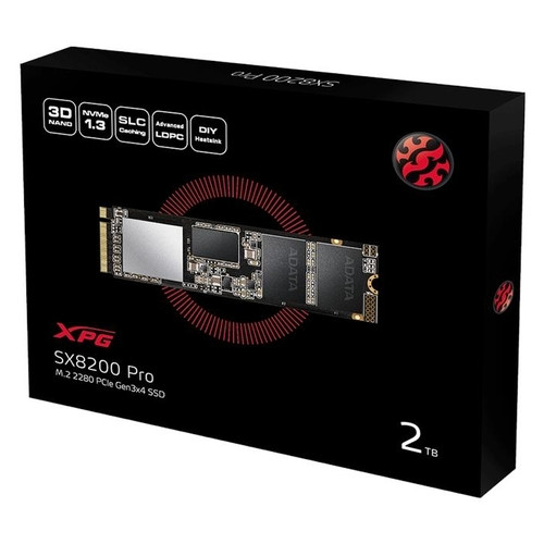 Твердотільний накопичувач SSD A-Data M.2 2TB XPG SX8200 Pro (ASX8200PNP-2TT-C) фото №3