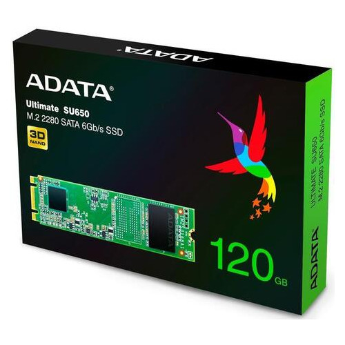 Твердотільний накопичувач A-Data 120GB Ultimate (ASU650NS38-120GT-C) фото №5