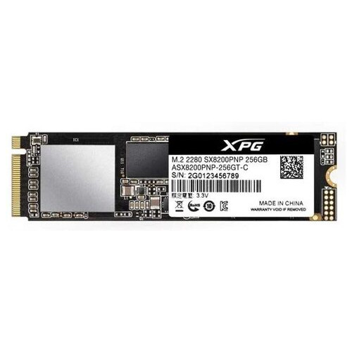 Накопитель SSD 256GB ADATA XPG SX8200 Pro M.2 PCIe 3.0 x4 NVMe 3D TLC (ASX8200PNP-256GT-C) фото №1