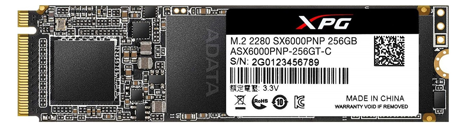 Накопитель SSD 256GB ADATA XPG SX6000 Pro M.2 2280 PCIe 3.0 x4 3D TLC (ASX6000PNP-256GT-C)