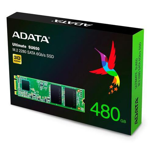 Накопичувач SSD M.2 2280 480GB ADATA (ASU650NS38-480GT-C) фото №2