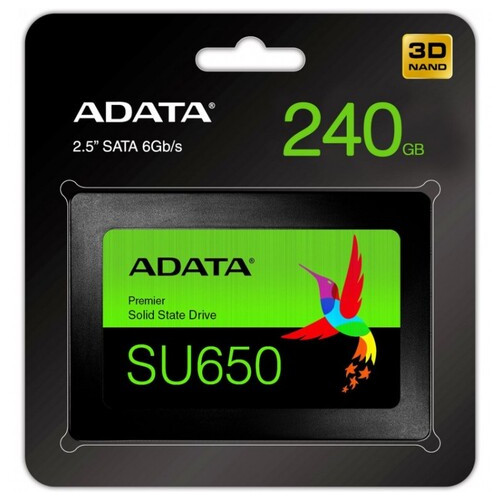 Твердотільний накопичувач SSD ADATA SATA 2.5 240GB SU650 3D TLC (ASU650SS-240GT-R) фото №3