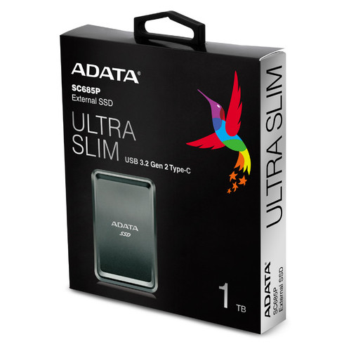 Портативный SSD USB 3.2 Gen 2 Type-C ADATA SC685P 1TB Титановый серый (ASC685P-1TU32G2-CTI) фото №10