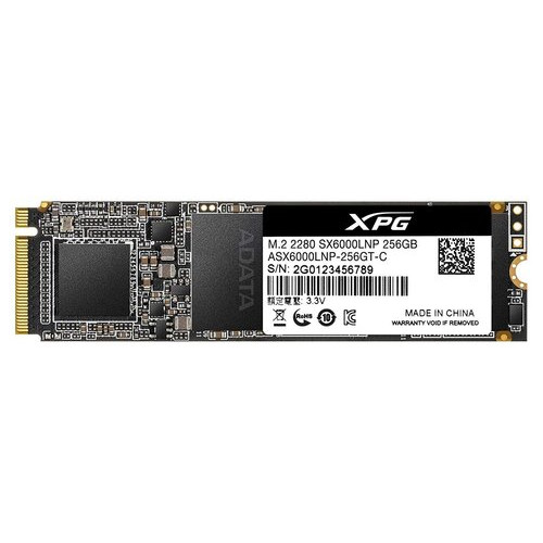 Накопитель SSD A-DATA XPG SX6000 Lite 256GB M.2 2280 PCI Express 3.0x4 3D NAND TLC (ASX6000LNP-256GT-C)