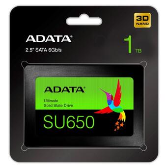 Накопичувач SSD ADATA 2.5 1ТB SATA SU650 (ASU650SS-1TT-R) фото №5