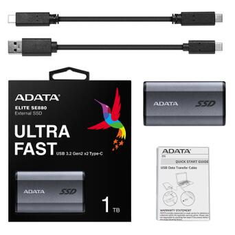 Накопитель SSD USB 3.2 1TB ADATA (AELI-SE880-1TCGY) фото №7