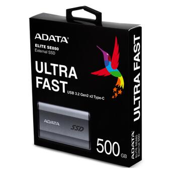Накопичувач SSD USB 3.2 500GB ADATA (AELI-SE880-500GCGY) фото №7