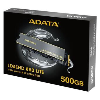 Накопичувач SSD M.2 2280 500GB ADATA (ALEG-850L-500GCS) фото №7