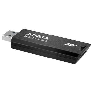 Накопичувач SSD USB 3.2 500GB SD610 ADATA (SC610-500G-CBK/RD) фото №3