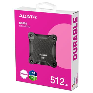 Накопичувач SSD USB 3.2 512GB SD620 ADATA (SD620-512GCBK) фото №6