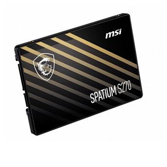 Накопичувач SSD  480GB MSI Spatium S270 2.5 SATAIII 3D TLC (S78-440E350-P83) фото №3
