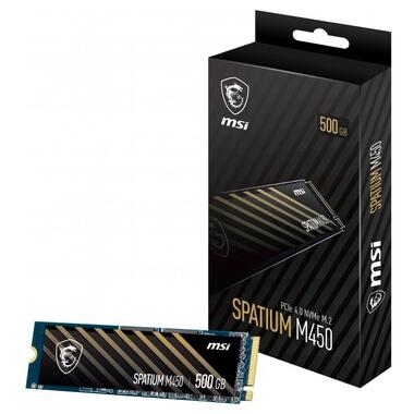 Накопичувач SSD  500GB MSI Spatium M450 V1 M.2 2280 PCIe 4.0 x4 NVMe 3D NAND TLC (S78-440K380-P83) фото №4
