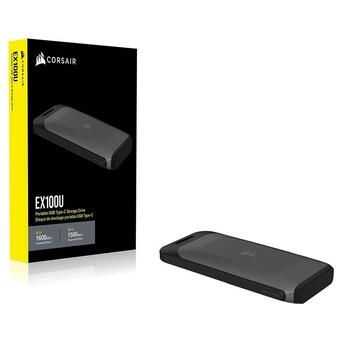 Накопичувач внешний SSD Portable USB 2.0ТB Corsair EX100U Black (CSSD-EX100U2TB) фото №7