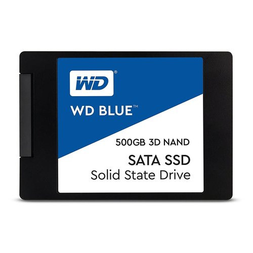 Накопичувач SSD Western Digital 3D Nand Sata III 500GB Blue (WDS500G2B0A) фото №1