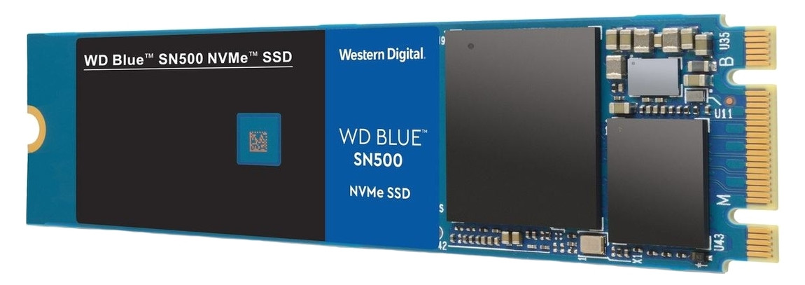 Накопитель SSD Western Digital M.2 Blue SN500 500GB NVMe PCIe 3.0 4x 2280 TLC (WDS250G1B0C) фото №1