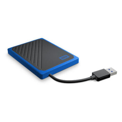 Внешний накопитель SSD Western Digital My Passport Go 1TB WDBMCG0010BBT-WESN Blue фото №3