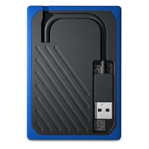 Внешний накопитель SSD Western Digital My Passport Go 1TB WDBMCG0010BBT-WESN Blue фото №5