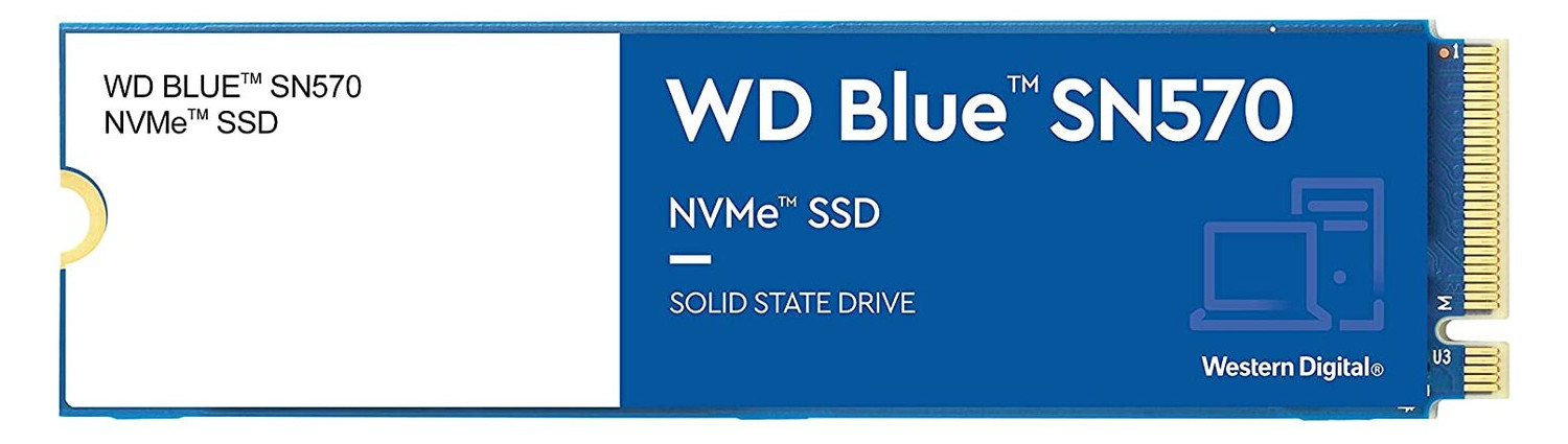 Твердотільний накопичувач SSD M.2 WD Blue SN570 250GB NVMe PCIe 3.0 4x 2280 TLC (WDS250G3B0C) фото №1
