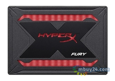 Накопитель SSD Kingston 2.5 SATA 480Gb HyperX Fury RGB (SHFR200/480G) фото №1