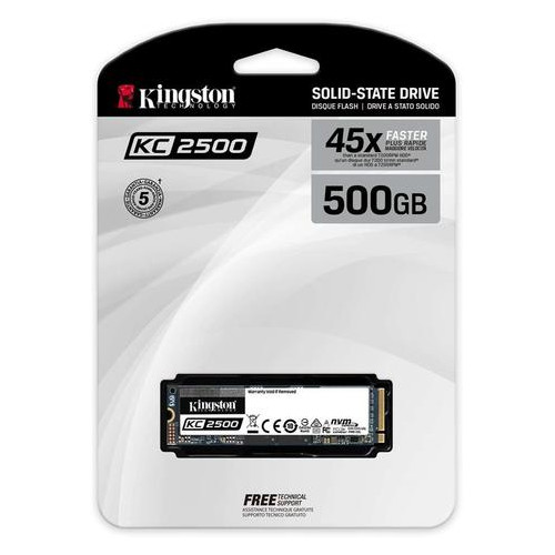 SSD накопитель 500GB Kingston KC2500 M.2 2280 PCIe NVMe 3.0 x4 3D TLC (SKC2500M8/500G) фото №3