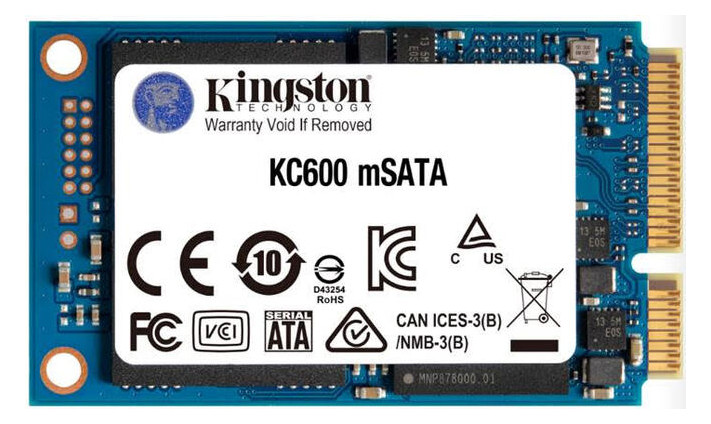 SSD накопичувач Kingston 512GB KC600 mSATA SATAIII 3D TLC (SKC600MS/512G) фото №1
