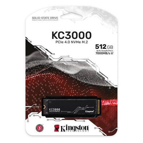 Накопичувач SSD 512GB Kingston KC3000 M.2 2280 PCIe 4.0 x4 NVMe 3D TLC (SKC3000S/512G) фото №3