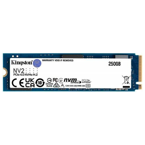 Накопичувач SSD Kingston 250GB M.2 NVMe NV2 M.2 2280 PCIe Gen4.0 x4 (SNV2S/250G) фото №1