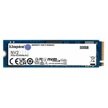 Накопичувач SSD 500GB Kingston NV2 M.2 2280 PCIe 4.0 x4 NVMe 3D TLC (SNV2S/500G) фото №1