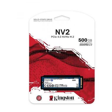 Накопичувач SSD 500GB Kingston NV2 M.2 2280 PCIe 4.0 x4 NVMe 3D TLC (SNV2S/500G) фото №6