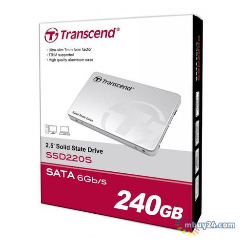 SSD накопичувач Transcend SSD220S 240Gb Sata III TLC (TS240GSSD220S) фото №4
