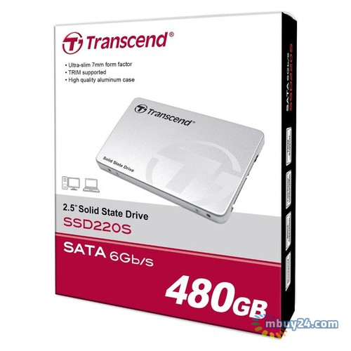 SSD-накопичувач Transcend SSD220S Premium 480GB 2.5" SATA III TLC (TS480GSSD220S) фото №3