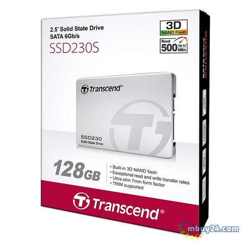 SSD накопичувач Transcend SSD230S 128Gb SATAIII 3D TLC (TS128GSSD230S) фото №3