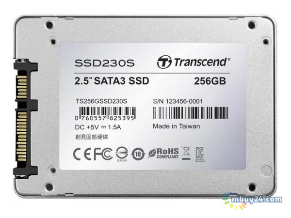 SSD накопичувач Transcend SSD230S 256Gb SATAIII 3D TLC (TS256GSSD230S) фото №3