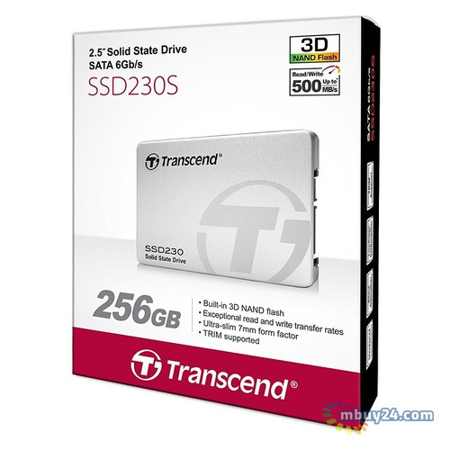 SSD накопичувач Transcend SSD230S 256Gb SATAIII 3D TLC (TS256GSSD230S) фото №5