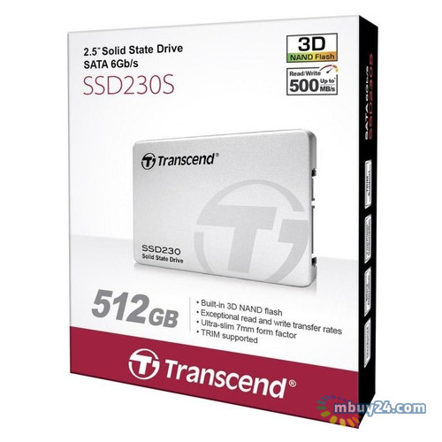 SSD накопичувач Transcend SSD230S 512Gb (TS512GSSD230S) фото №4